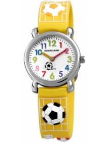 Uhr-Fußball Excellanc gelbes Silikon-Armband 4500027-002 Excellanc 18,00 €