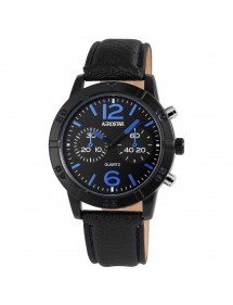 Montre Aerostar pour homme avec bracelet imitation cuir noir 211071500002 Aerostar 18,50 €