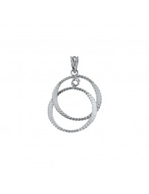 Pendentif 2 cercles ciselés en Argent Massif 3160364 Laval 1878 18,00 €