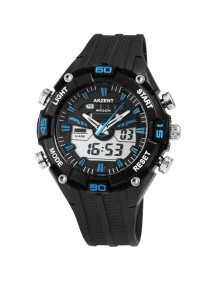 Montre homme Akzent couleur bleu et noir avec bracelet en silicone 24200016-002 Akzent 22,90 €