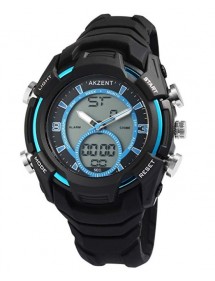 copy of Orologio da uomo Akzent blu e nero con cinturino in silicone 24200019-001 Akzent 22,90 €