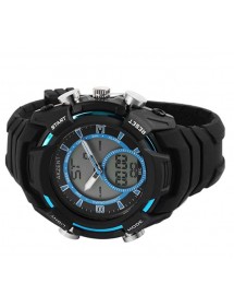 copy of Reloj Akzent azul y negro para hombre con correa de silicona.