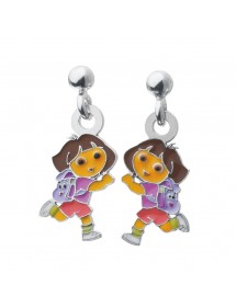 DORA L'EXPLORATRICE Anhänger Ohrringe in Rhodiumsilber und Emaille 3131078 Dora l'exploratrice 19,90 €