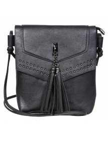 Faux leather handbag with shoulder strap - Black 3600123-003 FD Bijoux 16,00 €