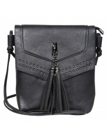 Sac à main en similicuir avec bandoulière - Noir 3600123-003 FD Bijoux 16,00 €