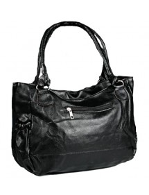 Große Handtasche 43 x 30 cm - Schwarze Farbe