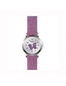 Domi girl's watch, with butterfly and glittery purple plastic strap 753980 DOMI 29,90 €