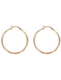 Pink steel hoop earrings diameter 35 mm 3131382R One Man Show 16,80 €