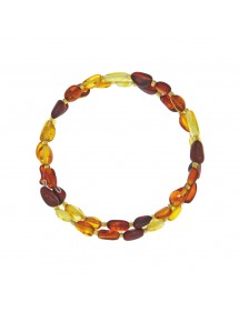 Bracelet câble en ambre citrine, miel, cognac et cerise 31812571 Nature d'Ambre 33,50 €