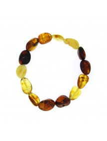 Elastisches Armband aus Kirschbernstein, Cognac, Honig und Citrin 31812569 Nature d'Ambre 39,90 €