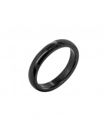 Black ring in plain steel - Diameter 58 311124858 One Man Show 16,00 €