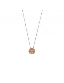 Collier "Bouton" en acier doré rose - 48 cm 317548R One Man Show 32,50 €