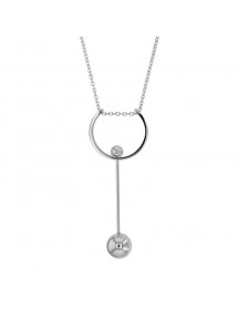 Collier One Man Show en Acier avec 2 boules pouvant se déplacer sur demi-cercle 317079 One Man Show 39,90 €