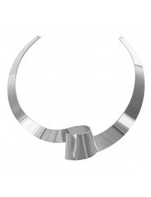 Steel curved torque necklace 317066A One Man Show 49,90 €