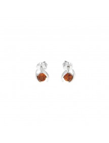 Pendientes de ámbar con exterior de plata rodiada 3131666RH Nature d'Ambre 26,00 €