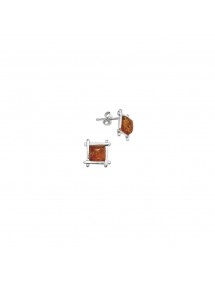 Orecchini in ambra con cornice quadrata e argento 3130522 Nature d'Ambre 34,90 €