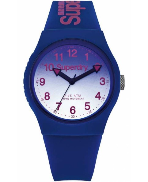 Montre mixte analogique UrbanLaser SYG198UU Superdry - Bracelet silicone bleu SYG198UU SUPERDRY 39,90 €