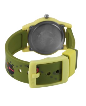 Q&Q children's watch - green silicone strap, water resistant to 10 bar