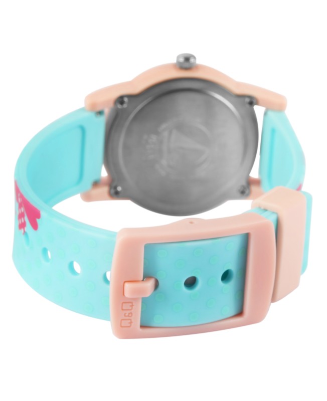 Montre pour enfants Q Q bracelet en silicone bleu rose tanche