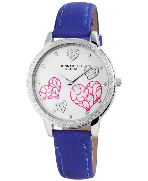 Donna Kelly watch for women with imitation leather strap Blue 191023000001 Donna Kelly 16,00 €