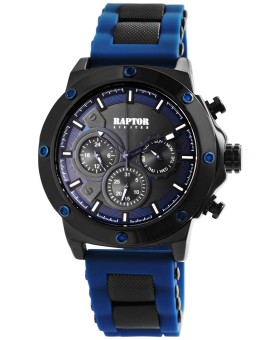 RAPTOR LIMITED herenhorloge met multifunctioneel uurwerk en blauwe ...