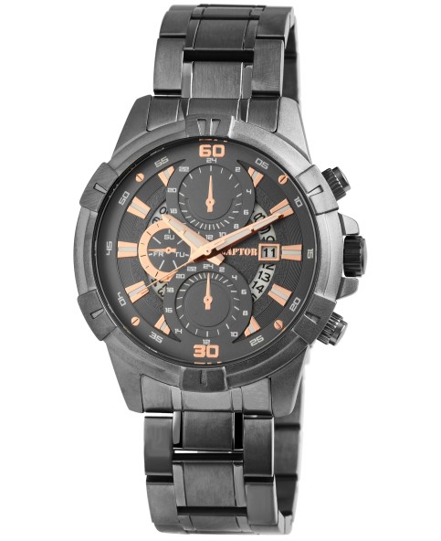 Reloj de hombre Raptor con brazalete de acero inoxidable, índices dorados RA20271-003 Raptor Watches 59,95 €