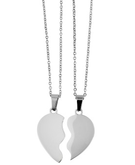 Necklaces with chains and half-heart pendants in shiny stainless steel 5010193-002 Akzent 24,95 €