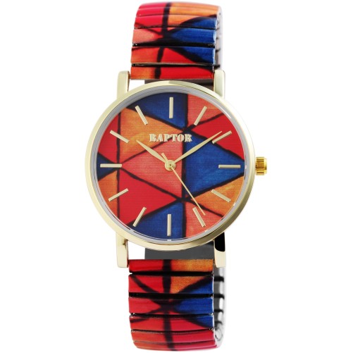 Colorful Edition Raptor Women's Watch, Stainless Steel, Quartz Analog, Colorful Print Pattern RA10205-004 Raptor 49,95 €