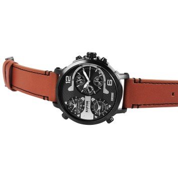 Raptor Limited RA20130-006 Men's Quartz Watch with Genuine Leather Strap and 3 Time Zones RA20130-006 Raptor 89,95 €