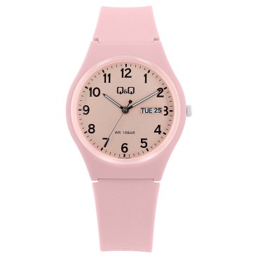 Montre pour femme Q&Q avec bracelet en silicone rose, étanche 10 bars A212J005Y Q&Q 29,90 €