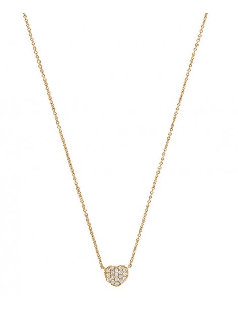 Collier plaqué Or et coeur en oxydes de zirconium 327158 Laval 1878 64,90 €