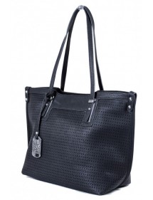 Cabas perforated area Tom & Eva - Black