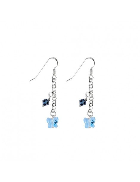 Boucles d'oreilles avec papillon en cristal de Swarovski marine 3130226 Swarovski 19,90 €