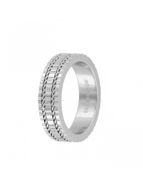 Steel ring with engraved patterns and cable 311490 One Man Show 32,00 €