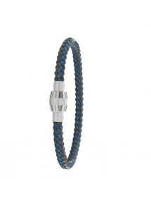 Bracelet en cuir d'équin tressé avec fermoir vissé aimanté en acier 31812305 One Man Show 57,00 €