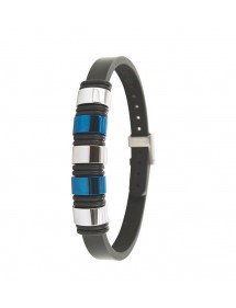 Bracelet en cuir d'équin avec éléments en acier 31812311 One Man Show 65,00 €