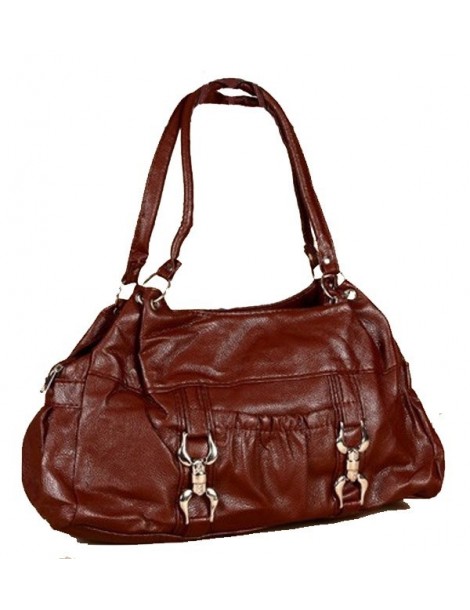 Sac à main de femme dimensions 38 x 28 cm - Marron 35997 Paris Fashion 18,00 €