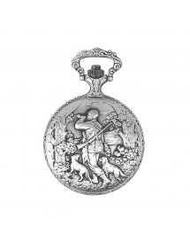 Montre de poche CHASSE en laiton palladium vieilli à couvercle, dato 3h, chiffres arabes 755302 Laval 1878 119,00 €