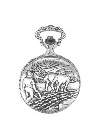Reloj de bolsillo LAVAL, paladio con tapa y diseño de arado. 755015 Laval 1878 119,00 €