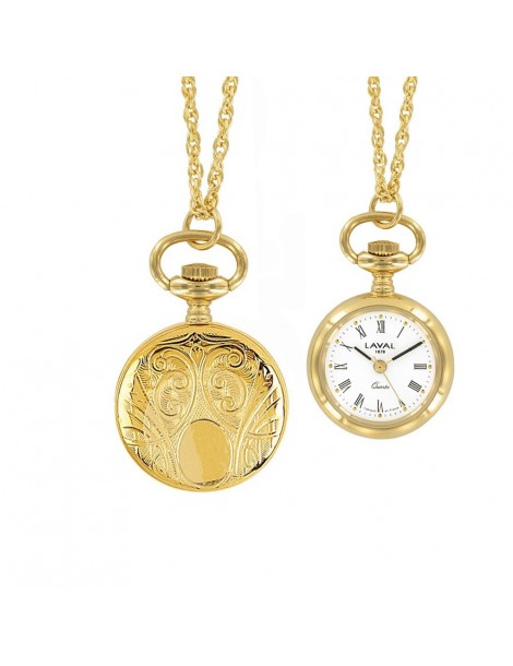 Montre pendentif médaillon pour femme chiffres romains 3 aiguilles 750331 Laval 1878 109,00 €