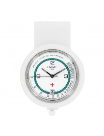 nurse watch white and green clip Laval 1878 750349 Laval 1878 52,00 €