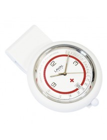 Montre infirmière à clip blanche et rouge Laval 1878 750355 Laval 1878 59,90 €