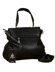 Crocodile imitation Goddess handbag - Black