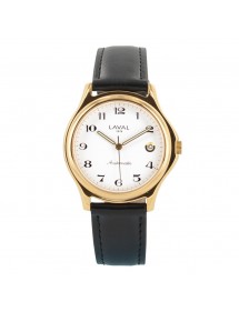 Montre automatique LAVAL boîtier doré et bracelet synthétique noir 755224 Laval 1878 159,00 €