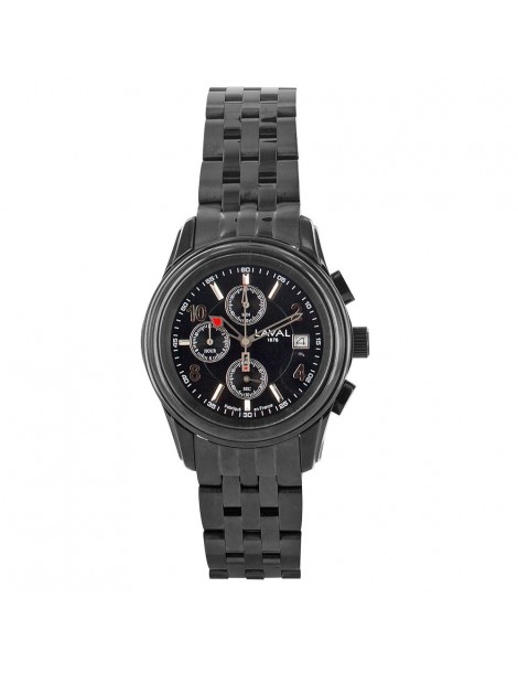 Montre étanche 50 m chronographe, dato 3H et bracelet acier boucle déployante 755211 Laval 1878 299,00 €