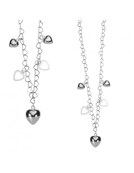 Collana originale con cuori in argento rodiato 3170489 Laval 1878 29,90 €