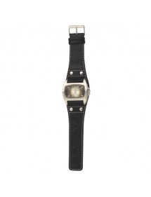 Montre chic pour homme rectangle noir Jean Patrick