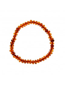 Elastic bracelet in small cognac amber stones 3180443 Nature d'Ambre 36,60 €