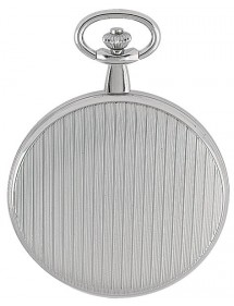 LAVAL pocket watch, silver metal, 3 hands Roman numerals