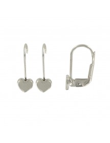 Orecchini a forma di cuore per ragazza in argento rodiato 3131343 Suzette et Benjamin 26,00 €